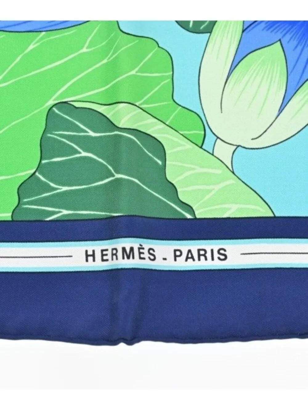 Hermes Bandana Scarf Blue